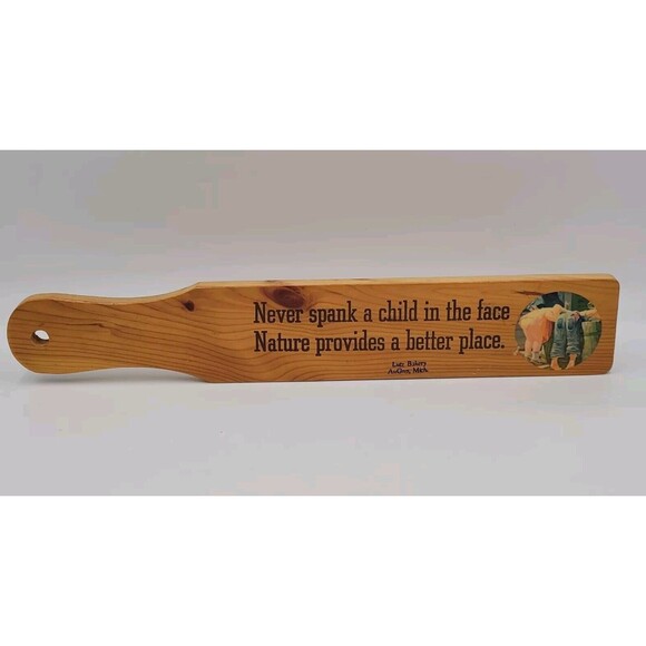 VTG Wooden Novelty Spanking Paddle 1950’s-60’s For Decoration Purposes 17.5” - Picture 1 of 11